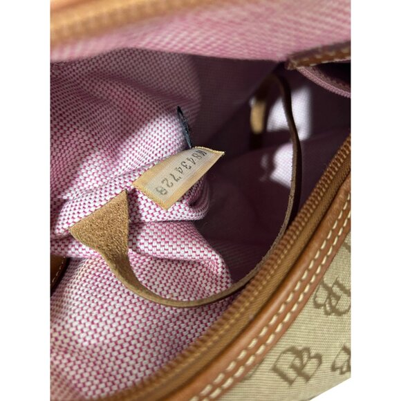 Dooney & Bourke Canvas & Leather Monogram Shoulder Bag With Adjustable Strap - Picture 9 of 10